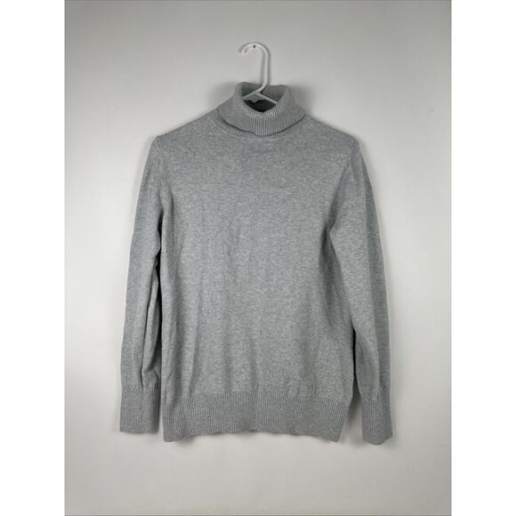 L.L. Bean Gray Turtle Neck Sweater Womens Size Medium - Picture 1 of 7
